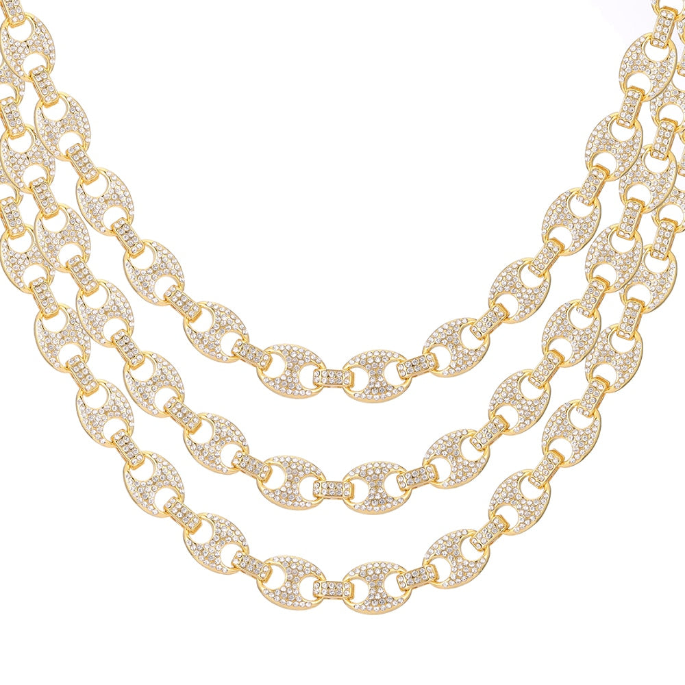 HIP HOP Iced Out CZ Cuban Link Chain