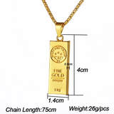 MGOLD WE TRUST Pendant Necklace