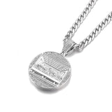 Last Supper Jesus Iced Out Bling Zircon Charm Men's Pendant Necklace - Oshlily