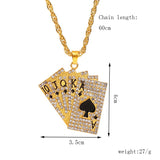 Playing Cards Pendants Necklaces
