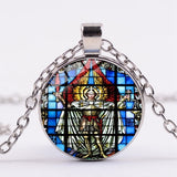 Archangel St.Michael Protect Me Saint Shield Angel Protection Pendant Necklace - Oshlily