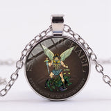 Archangel St.Michael Protect Me Saint Shield Angel Protection Pendant Necklace - Oshlily