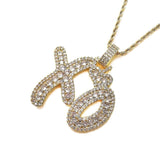 AAA Zircon Heart XO Pendant Necklace