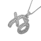 AAA Zircon Heart XO Pendant Necklace