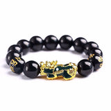 Obsidian Stone Beads Luck Bracelet