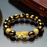 Obsidian Stone Beads Luck Bracelet