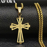 Cross Stainless Steel Pendeantt Necklace for Men