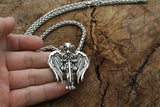 Cross Angel Wings Talisman Archangel Protect Pendant Necklace - Oshlily