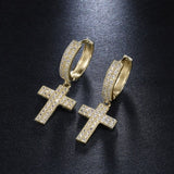 Bling Zicorn Cross Stud Earrings