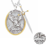 St. Michael The Archangel Pendant Necklace - Oshlily