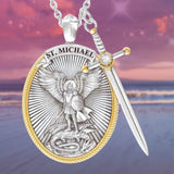 St. Michael The Archangel Pendant Necklace - Oshlily