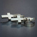 Bling Zicorn Cross Stud Earrings