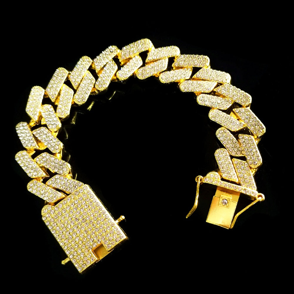 20MM Hip Hop Iced Out Cuban Necklace Chain